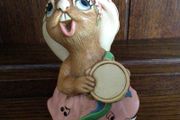 Vintage Stonecraft Pendelfin rabbit ornament Rosa
