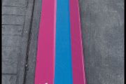 Soft velcro gymnastics beam