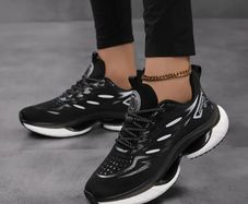 Shock Absorbent Lace Up Sneakers