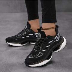 Shock Absorbent Lace Up Sneakers