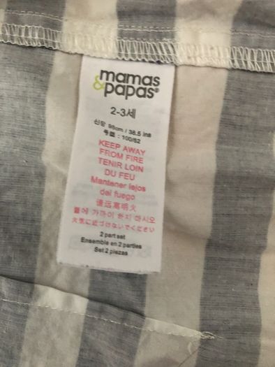 Mamas & Papas striped shirt and tie 2-3 years
