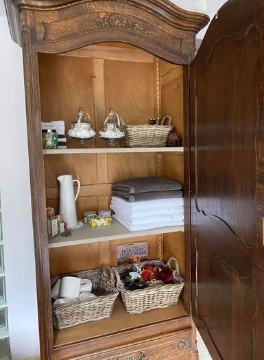 Antique French Bonnetiere Armoire