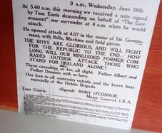 Irish Civil War Outbreak Media Notice Poster Ireland