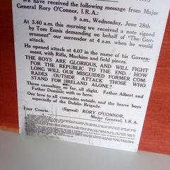 Irish Civil War Outbreak Media Notice Poster Ireland
