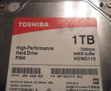 Toshiba Hdd 1 Tb