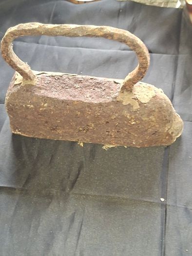 Beautiful Old Large Antique Flat Iron, also known as a sad iron due to the old English definition of sad meaning heavy