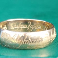 "LORD of The Rings" GOLD  ring 9k 375 6.2g