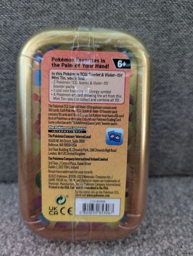 151 Mini Tin Display - Will Sell Separately