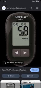 Accu check Aviva blood glucose monitor