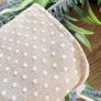 New mini 30cm faux wild lavender wreath with exaggerated linen and polka dot bow Image 9
