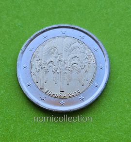 Spain 2010 year Uncirculated 2 Euro coin.