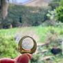 Vintage Cola Colour (Yellow Brown) Glass Chunky Ring Image 7