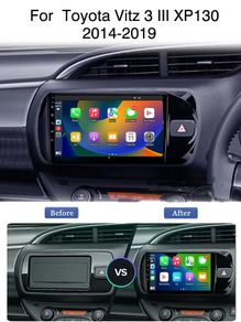 4G Android 13 Radio For Toyota Vitz 3 XP130 2014 2015 2016 2017-2019 Car stereo Multimedia Player Carplay Auto GPS 2DIN