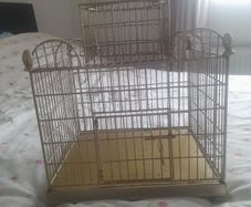 Large gold River island metal bird cage / decorative cage