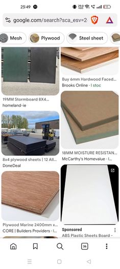 ISO wood sheets