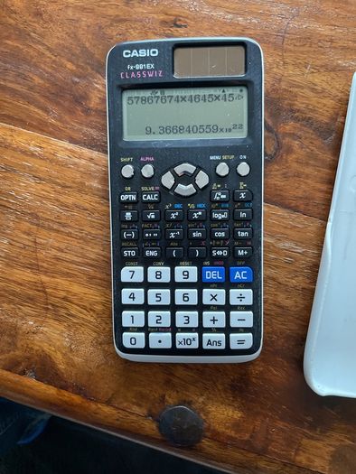 Casio calculator fx-991EX