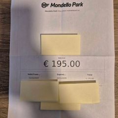 195 Mondello Park Voucher for 150