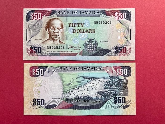 Jamaica  50 Dollars  2008  Pick 83c  ( Uncirculated. )
