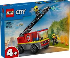 LEGO City 2025 Fire Engine Ladder Truck with Two Firefighters 82 pcs Code 60463