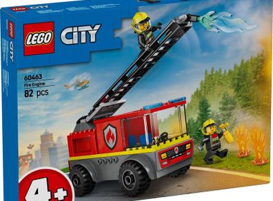 LEGO City 2025 Fire Engine Ladder Truck with Two Firefighters 82 pcs Code 60463
