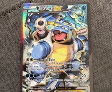 Pokemon TCG Blastoise EX XY122 Full Art Holo Black Star Promo Card