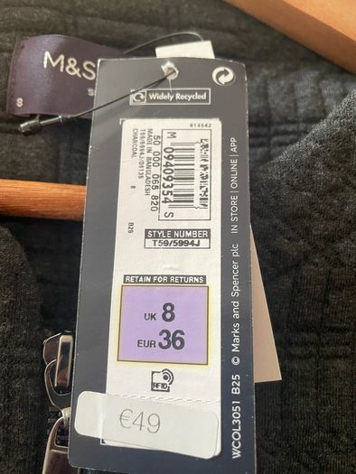 M&S textured slim fit jacket