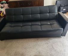 leather sofa bed