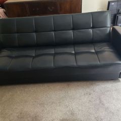 leather sofa bed