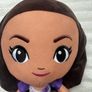 Barbie Chibi Mattel Plush Doll Brown Hair Tie Dye Dress approx. 12 USed Please see pictures Image 2