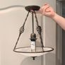 wrought iron light fixture Image 2