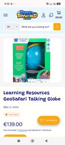 Learning Resources GeoSafari Talking Globe