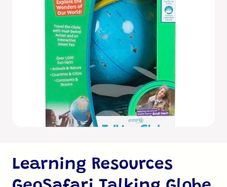 Learning Resources GeoSafari Talking Globe