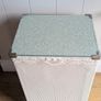 Antique Woven Laundry Basket or Bedside Locker Image 2