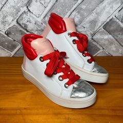 Skechers Street Hi-Lites Block Poppers Ladies Leather Hi Top Trainers UK5 EUR38