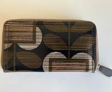 Vintage (unused) Orla Kiely Climbing Stem Print Big Zip Wallet