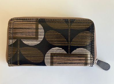 Vintage (unused) Orla Kiely Climbing Stem Print Big Zip Wallet