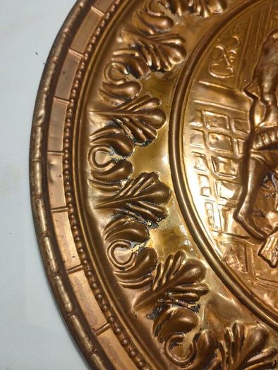 A pair of Early Twentieth Century Elpec Brass Chargers