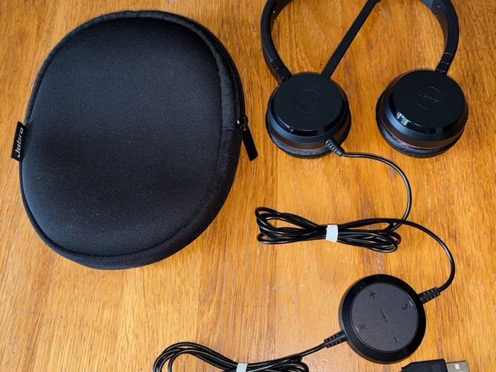JABRA HSC016 Evolve 20 Stereo Noise Cancelling Wired Headset, Black