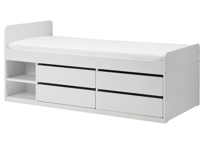 Single bed with storage