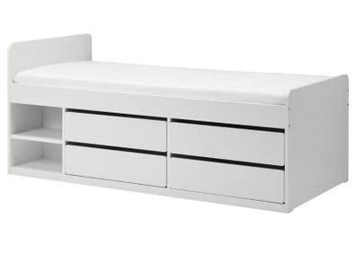 Single bed with storage