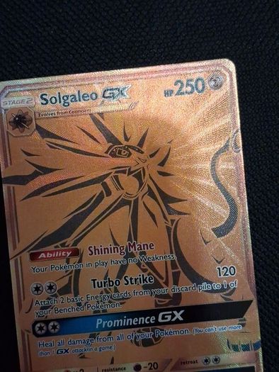pokemon card : solgaleo Gx SM104a