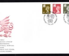 1993 Great Britain Wales Regional Definitive Stamps (Machin) Royal Mail Addressed First Day Cover (FDC)