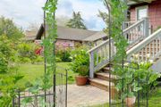 Metal Garden Arbor Arch with Double Doors
