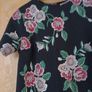 New Look  Black Dress/Floral Pattern.   S.12. Image 2