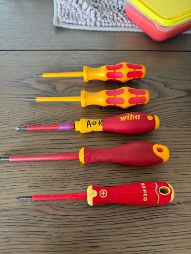 VDE Philips Screwdrivers PH0/PH1 1000v rated
