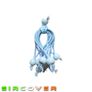 Small white bungee ball ties, 10cm (10 pk) Image 4