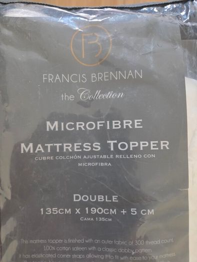Francis Brennan mattress topper (double) - read description
