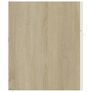 Sink Cabinet with Built-in Basin White and Sonoma Oak Chipboard Image 8