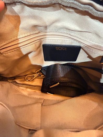 Tumi inspired crossbody bag
