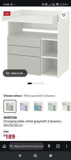 IKEA SMASTAD changing table/desk